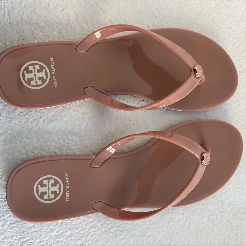 Tory Burch Studded Jelly Flip Flops NWT